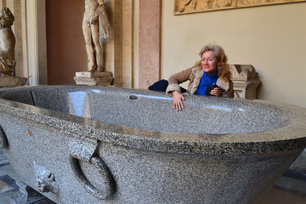 That's a big bathtub - climb in!