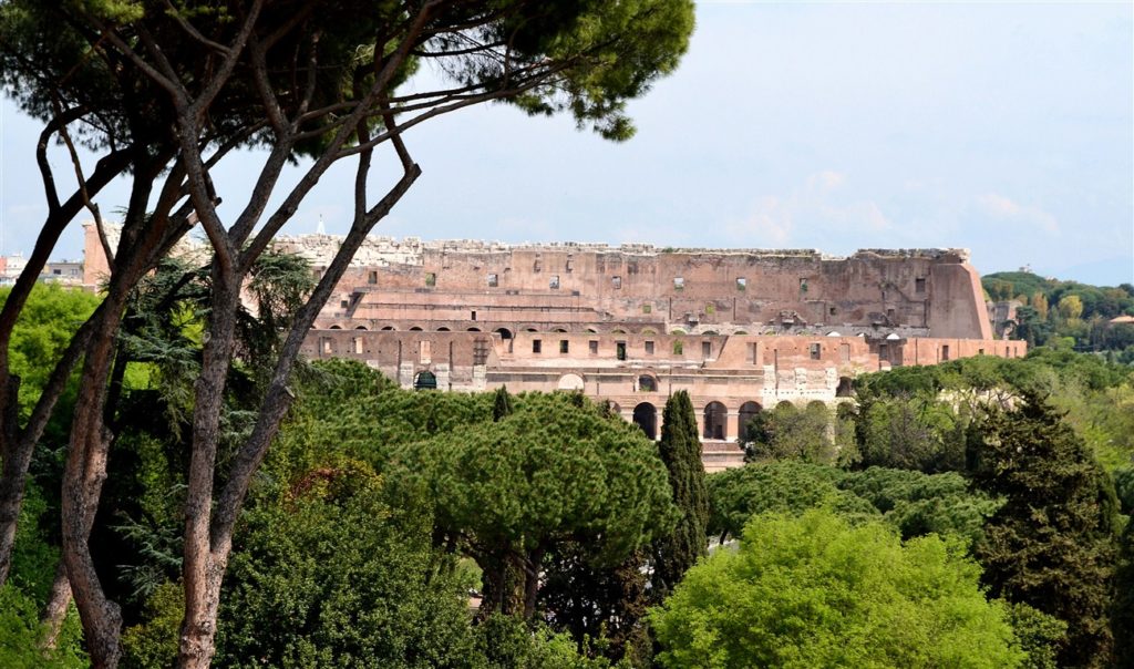 The Colosseum seen from Palatine Hill