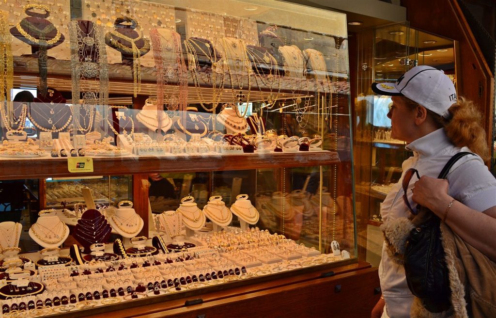 Window shopping on Ponte Vecchio